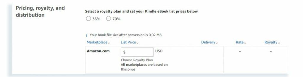 Fixer les prix de son livre sur Amazon
